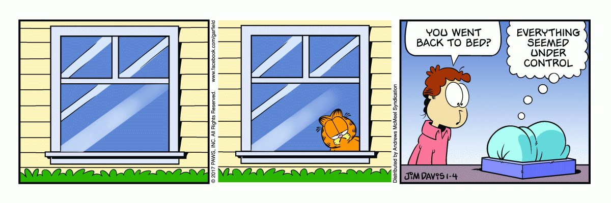 Garfield, January 4, 2017