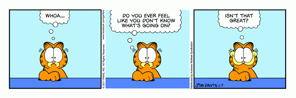 Garfield, January 7, 2017