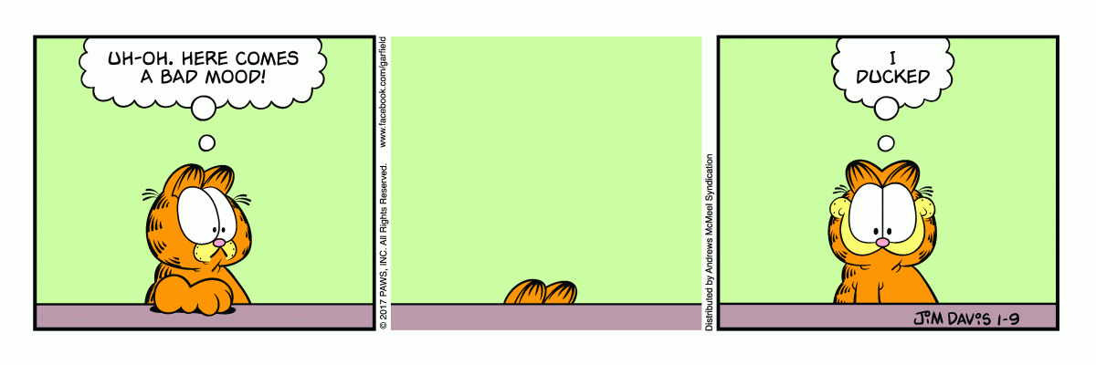 Garfield, January 9, 2017