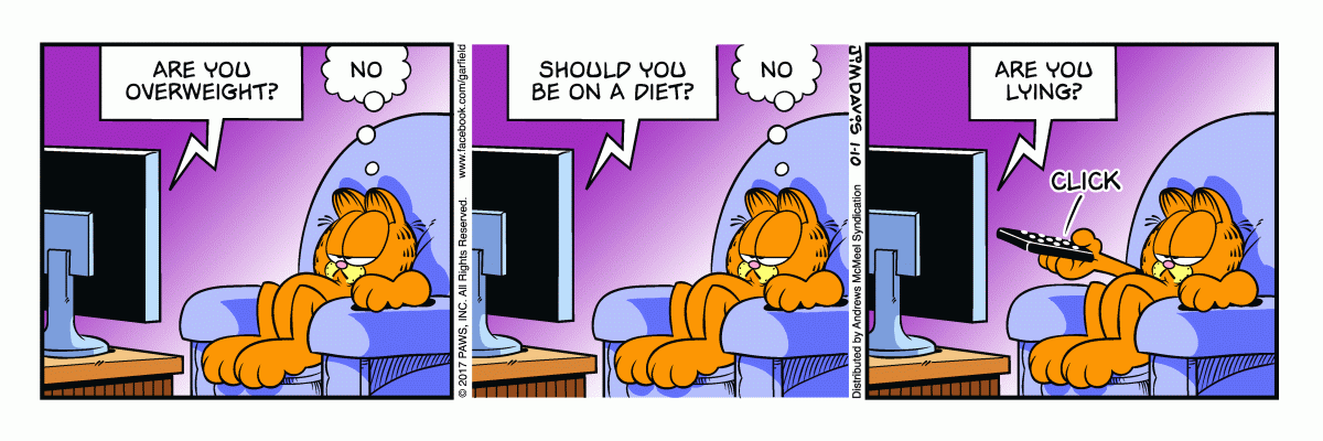Garfield, January 10, 2017