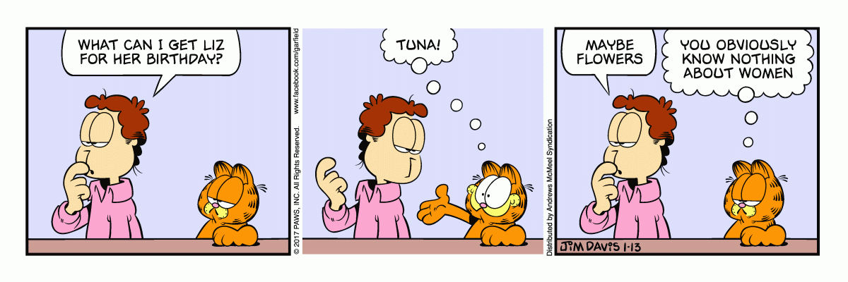 Garfield, January 13, 2017