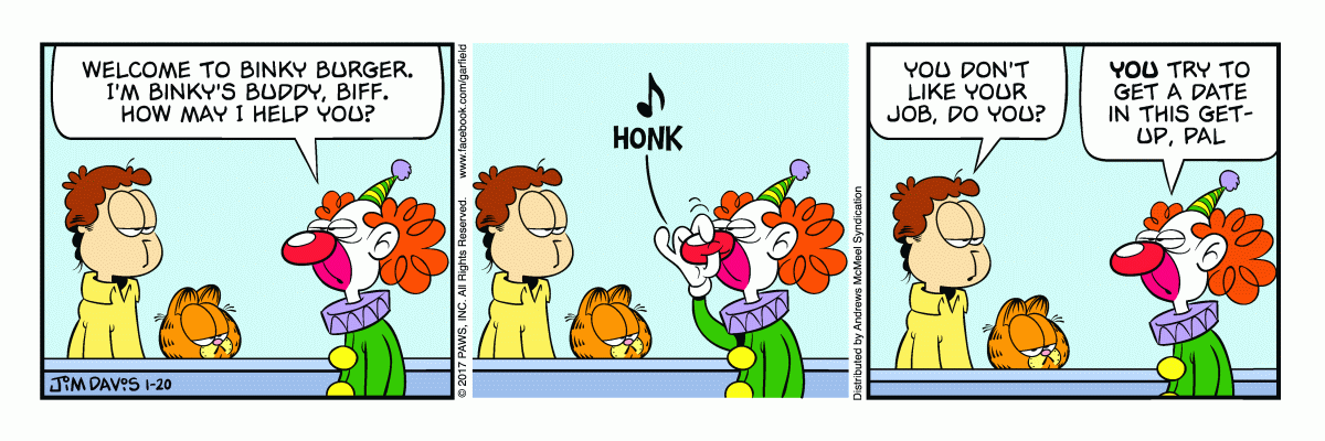 Garfield, January 20, 2017