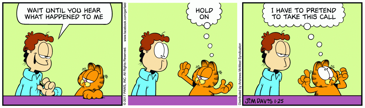 Garfield, January 25, 2017
