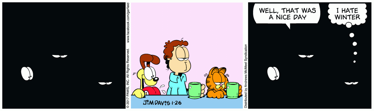 Garfield, January 26, 2017