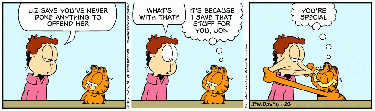 Garfield, January 28, 2017
