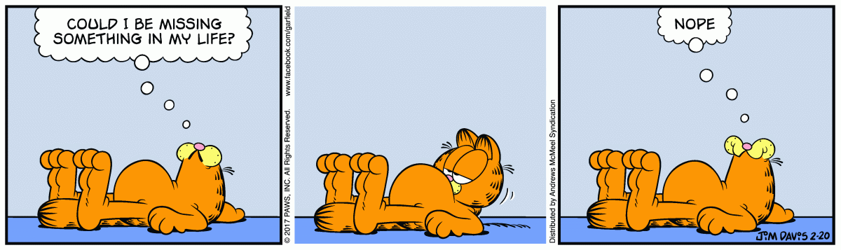 Garfield, February 20, 2017