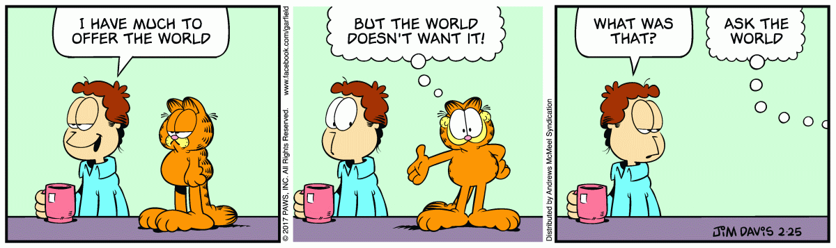 Garfield, February 25, 2017