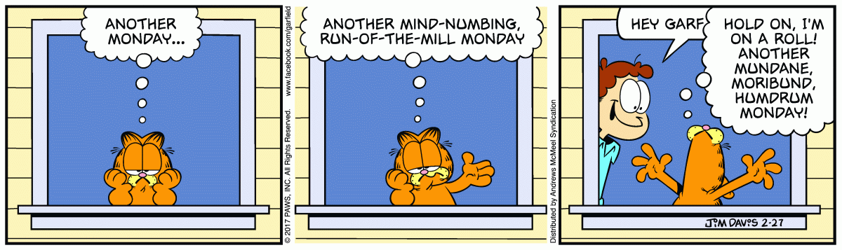 Garfield, February 27, 2017