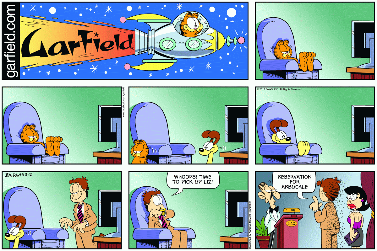 Garfield, March 12, 2017
