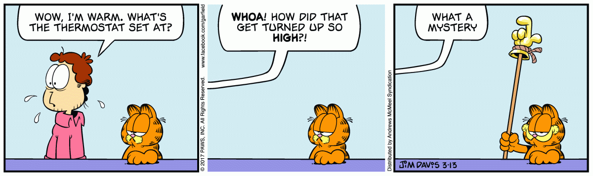 Garfield, March 13, 2017