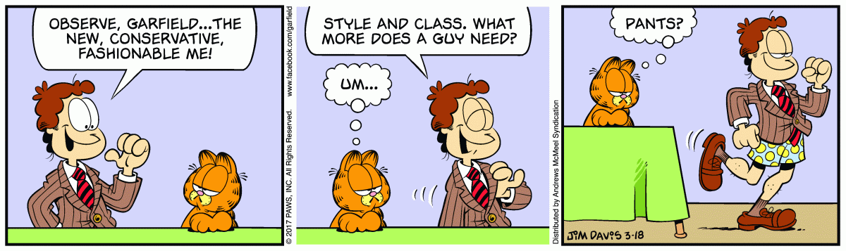 Garfield, March 18, 2017