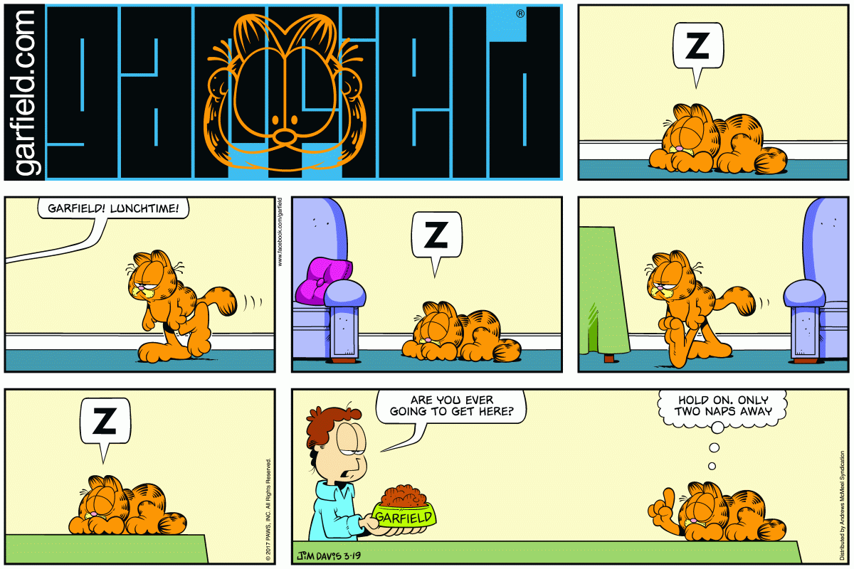Garfield, March 19, 2017