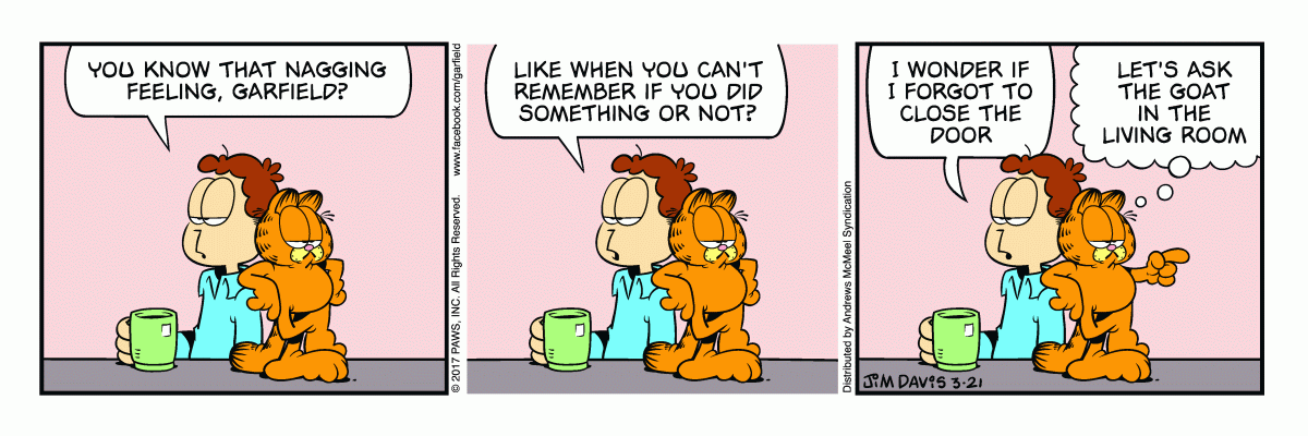 Garfield, March 21, 2017