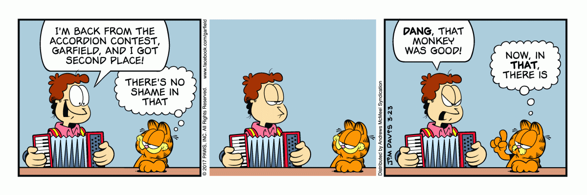 Garfield, March 23, 2017