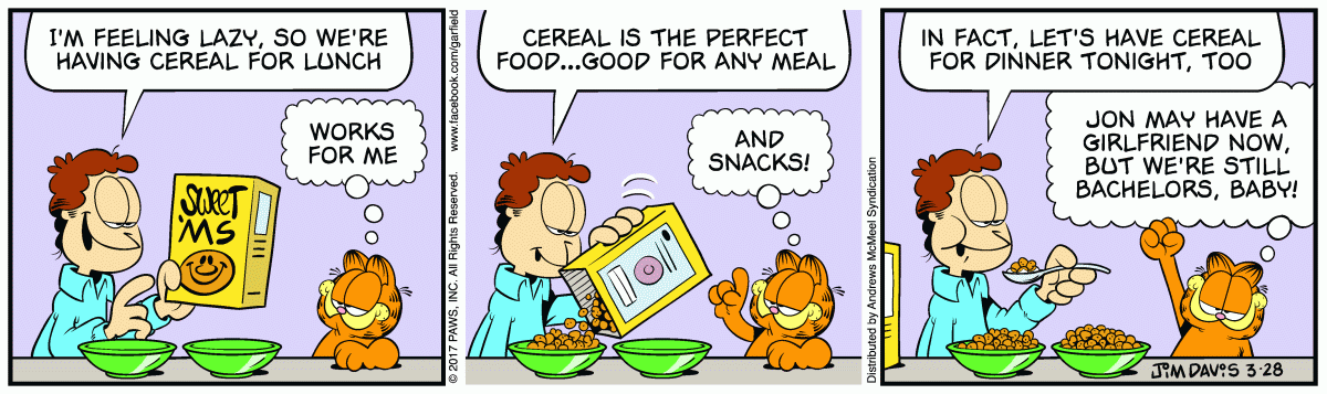 Garfield, March 28, 2017