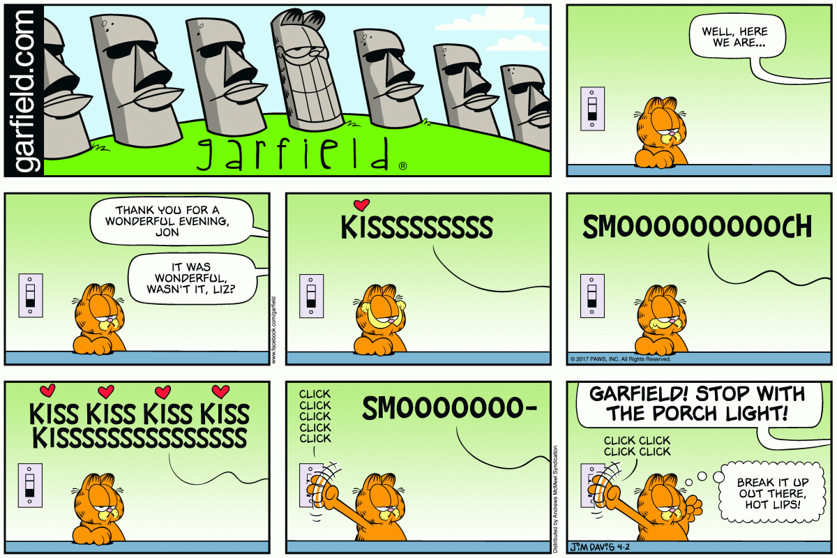 Garfield, April 2, 2017