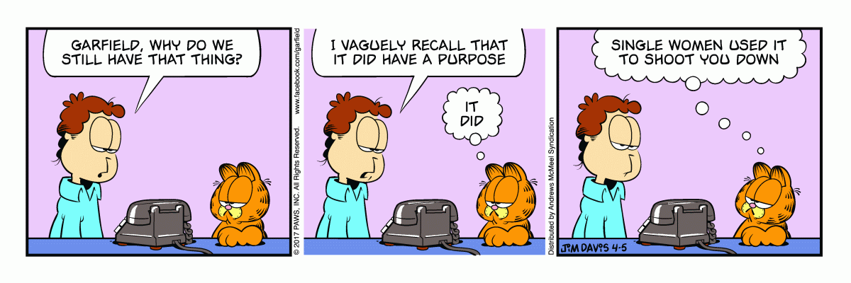 Garfield, April 5, 2017