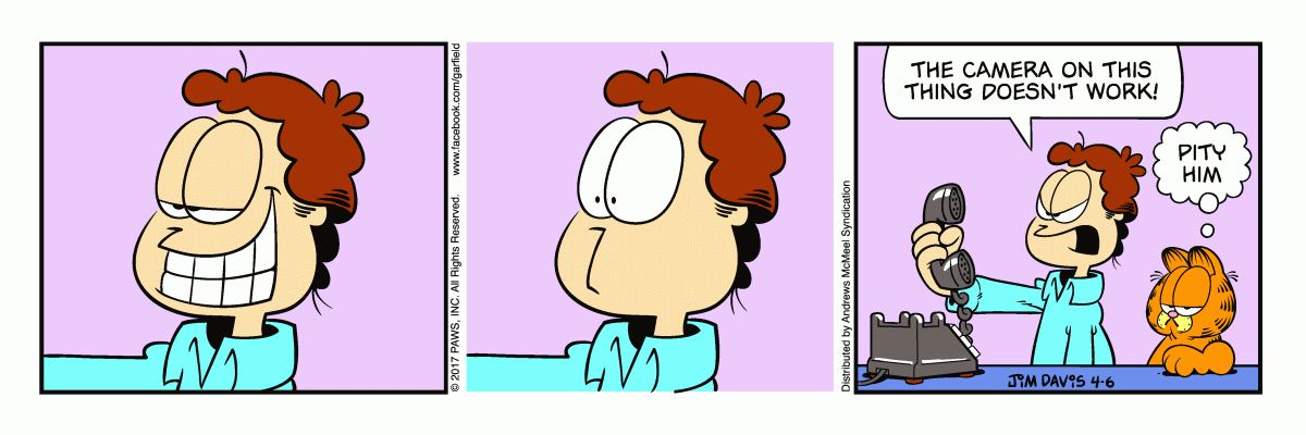 Garfield, April 6, 2017