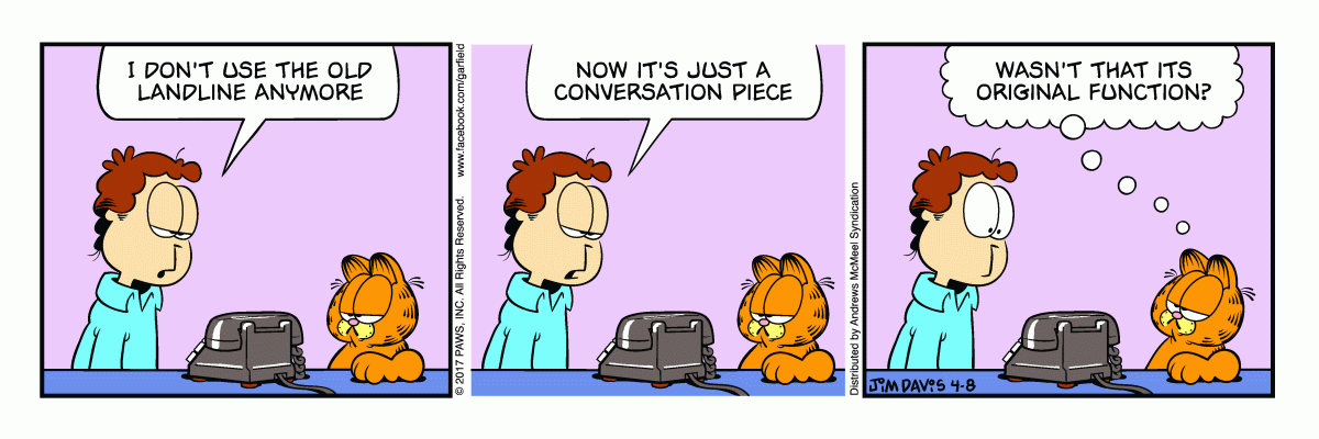 Garfield, April 8, 2017