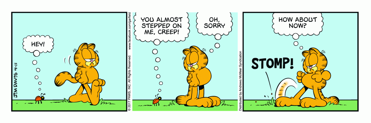 Garfield, April 11, 2017