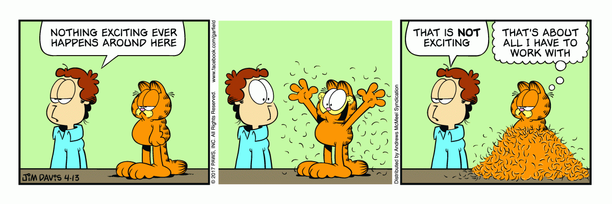 Garfield, April 13, 2017