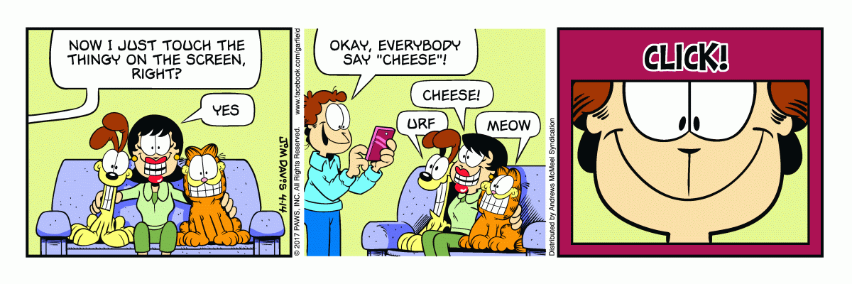 Garfield, April 14, 2017