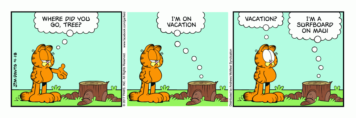 Garfield, April 18, 2017