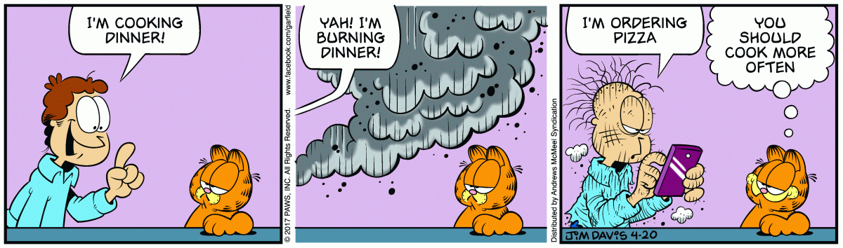 Garfield, April 20, 2017