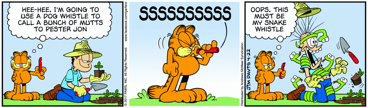 Garfield, April 22, 2017