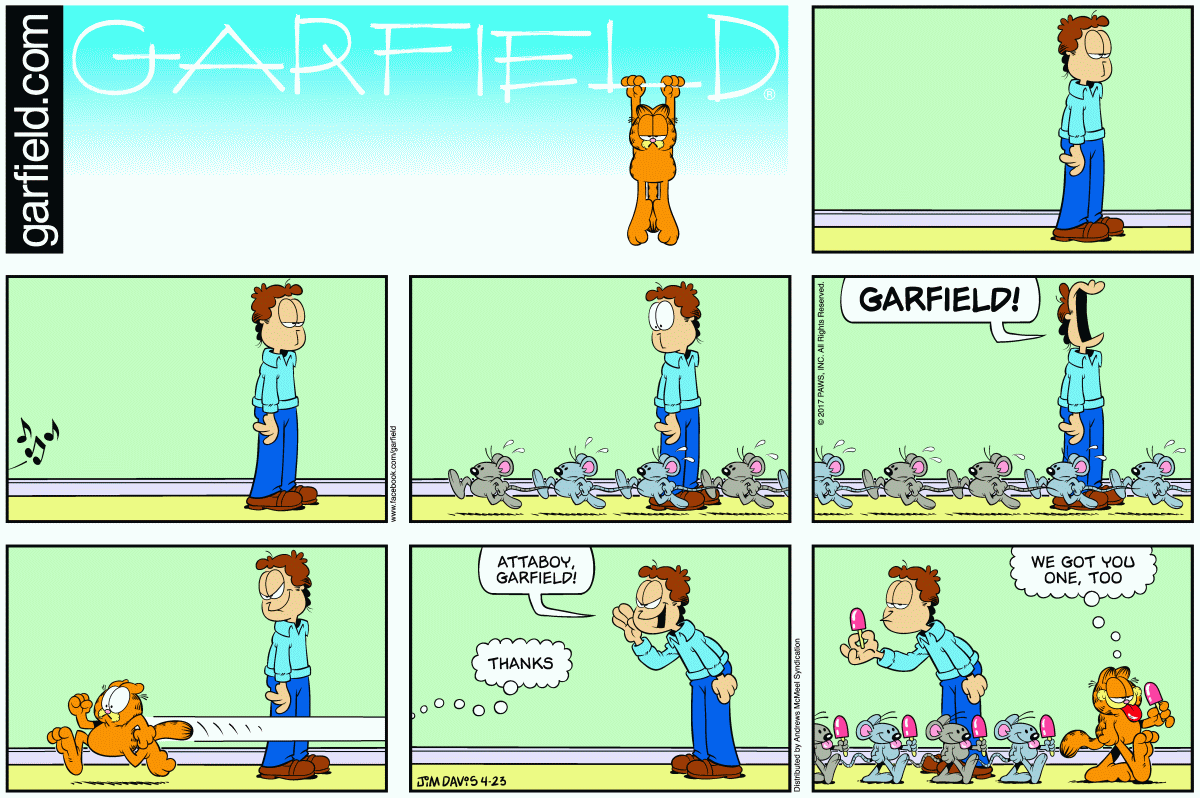 Garfield, April 23, 2017