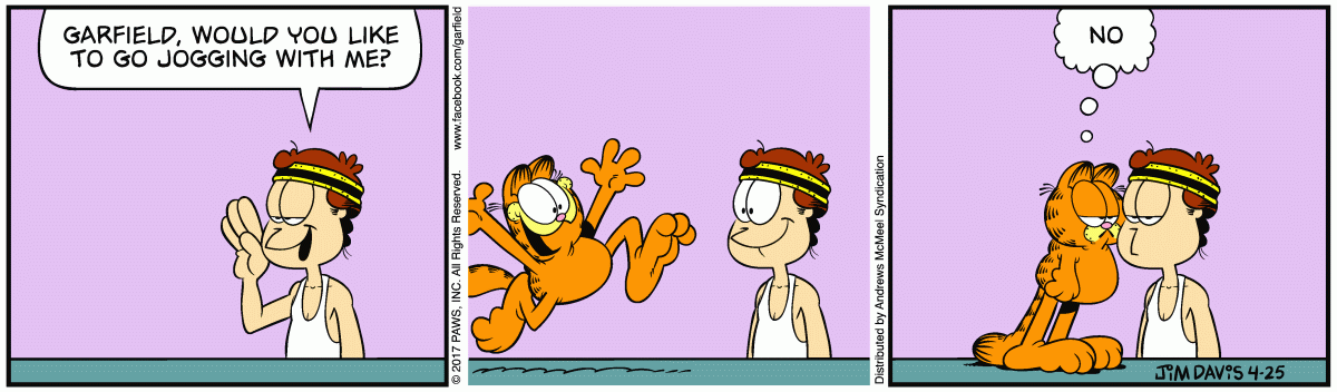 Garfield, April 25, 2017