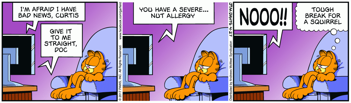 Garfield, April 27, 2017
