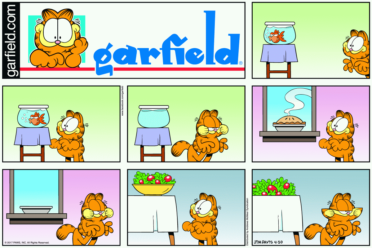 Garfield, April 30, 2017