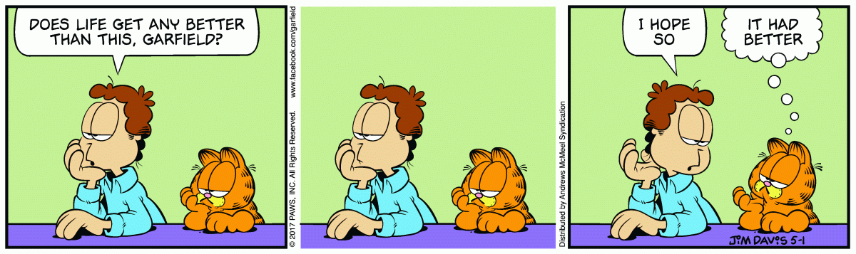 Garfield, May 1, 2017