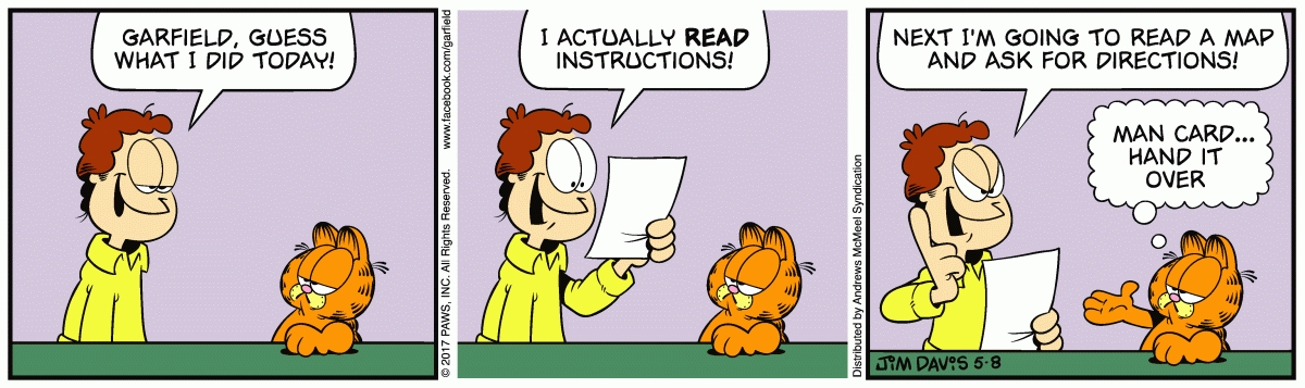 Garfield, May 8, 2017