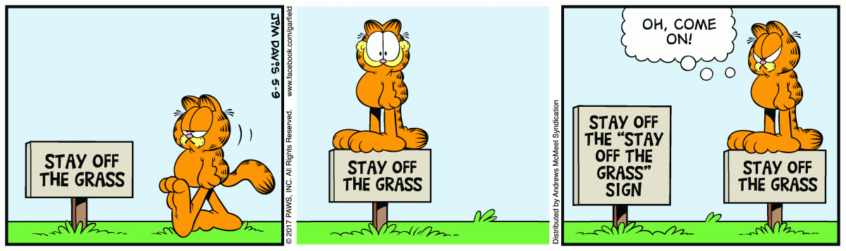 Garfield, May 9, 2017