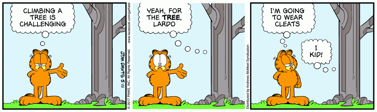 Garfield, May 11, 2017