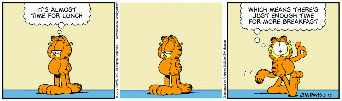 Garfield, May 13, 2017