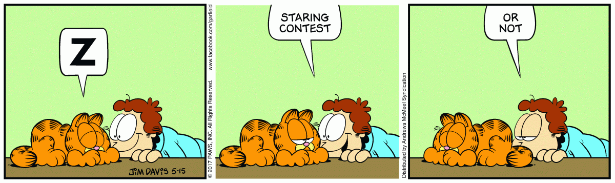 Garfield, May 15, 2017