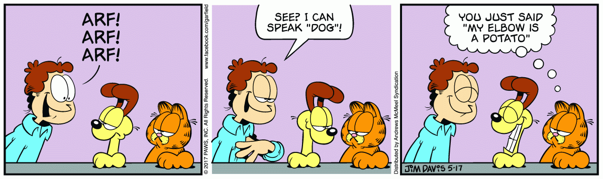 Garfield, May 17, 2017