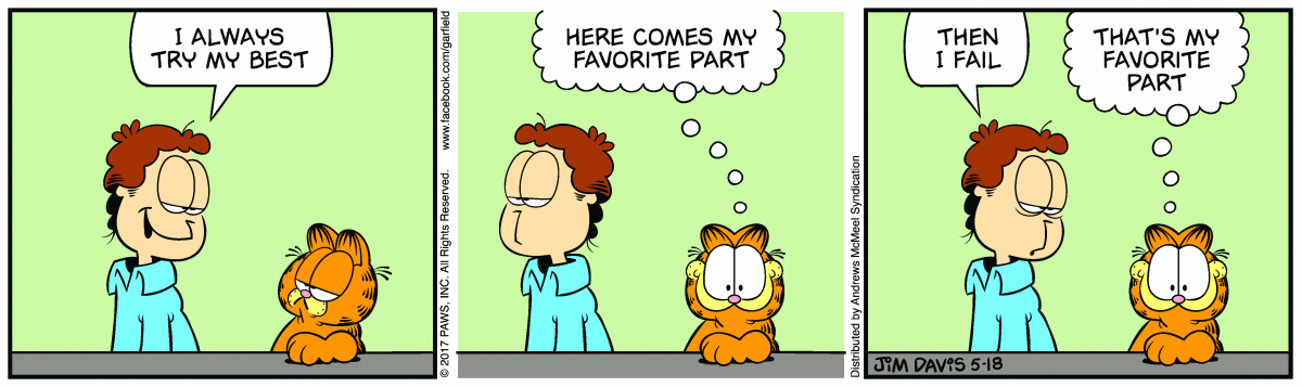Garfield, May 18, 2017
