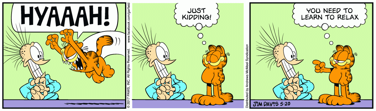 Garfield, May 20, 2017