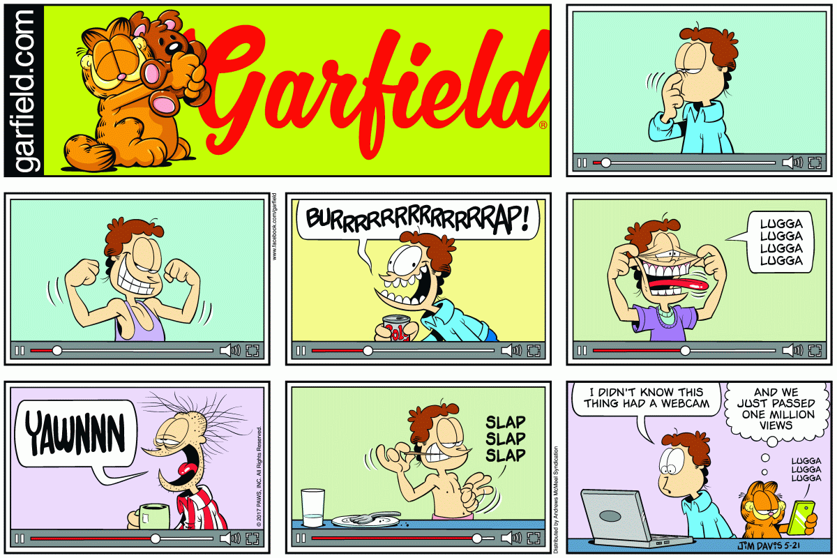 Garfield, May 21, 2017