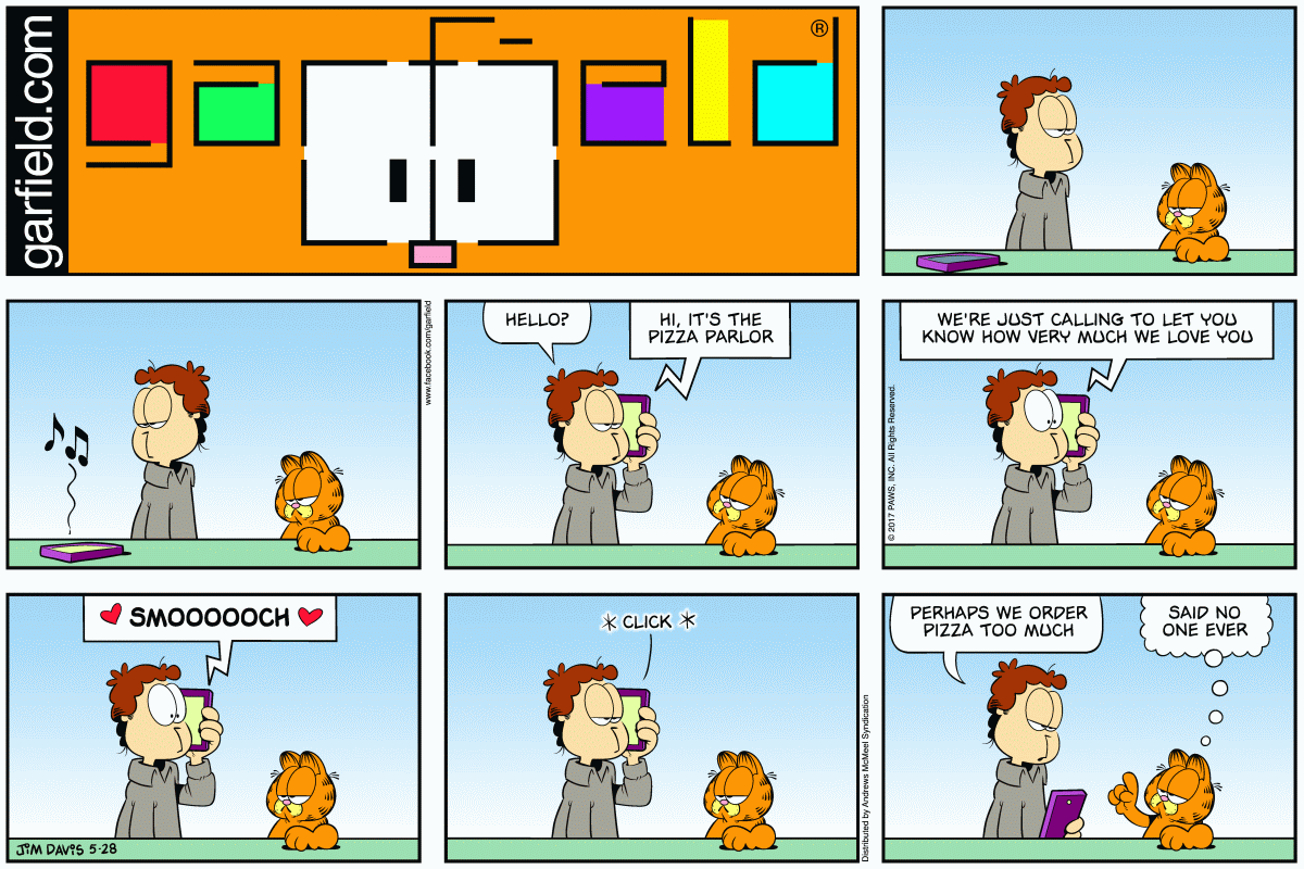 Garfield, May 28, 2017