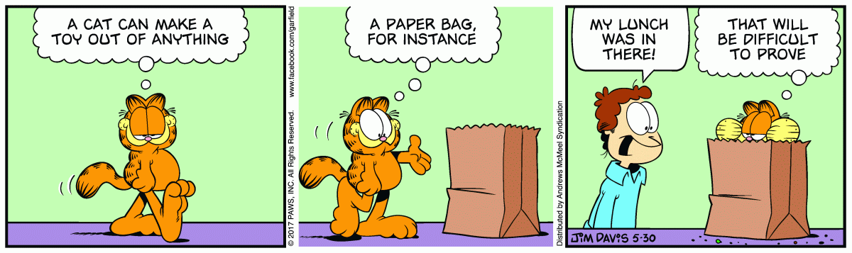 Garfield, May 30, 2017