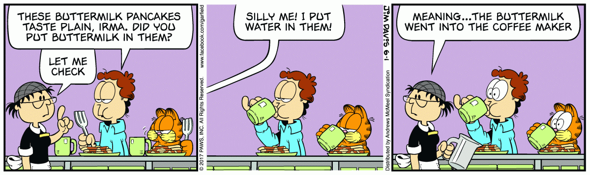 Garfield, June 1, 2017