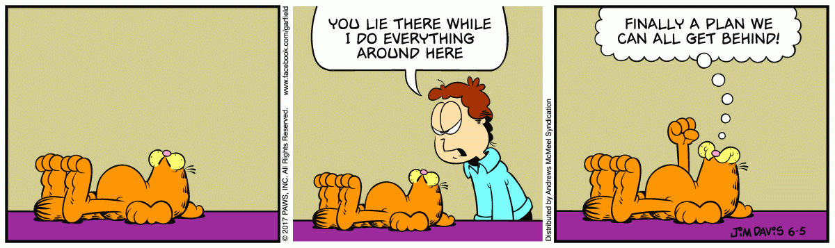 Garfield, June 5, 2017