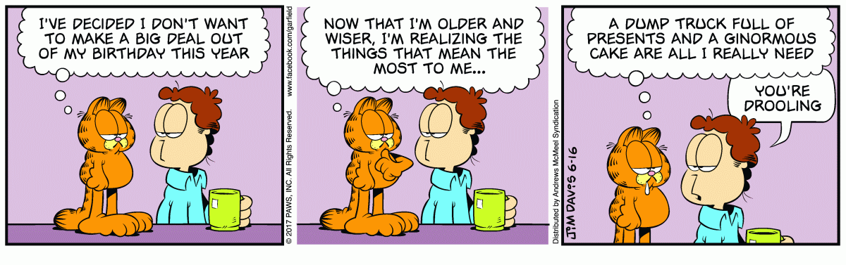 Garfield, June 16, 2017