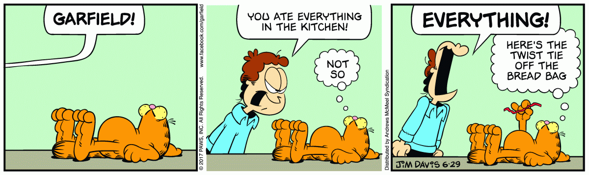 Garfield, June 29, 2017