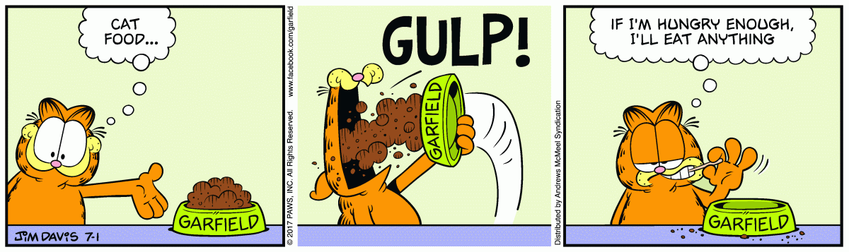 Garfield, July 1, 2017